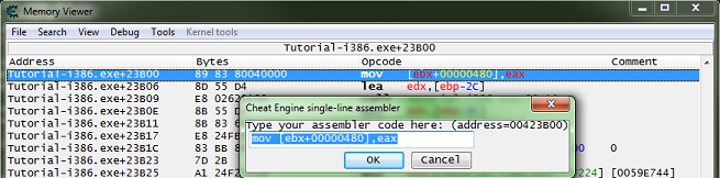 Auto Assembler Templates, Cheat Engine Wiki